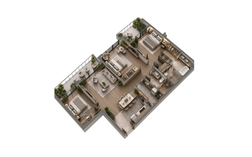 Mặt bằng Penthouse/Deluxe